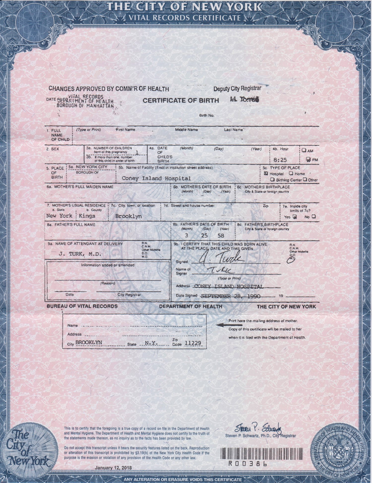 how to get copy of birth certificate new york